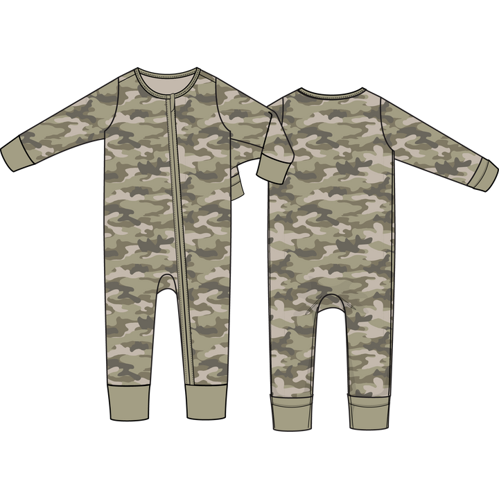 Angel Dear Camo - Convertible Romper | Green