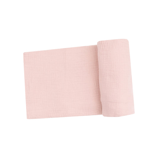 Swaddle Blanket - Solid Muslin Rose Smoke - 47X47