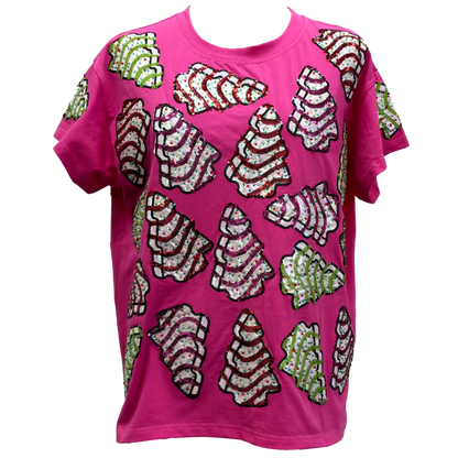 Pink Little Debbie Trees Tee