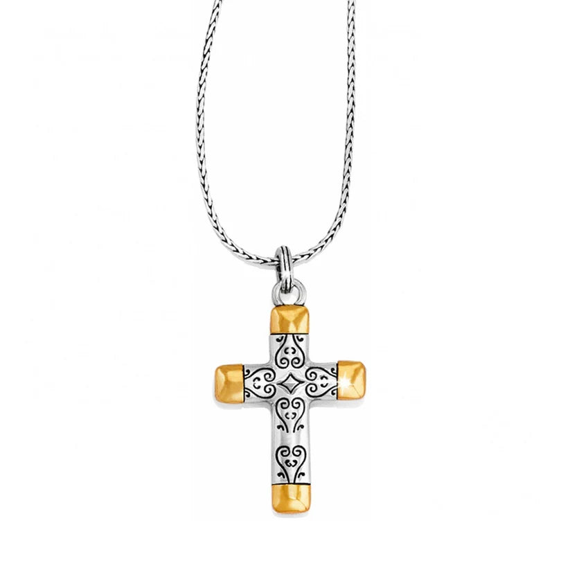 Venezia Cross Large Reversible Necklace