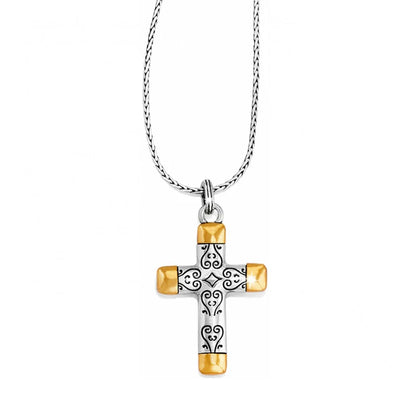Venezia Cross Large Reversible Necklace