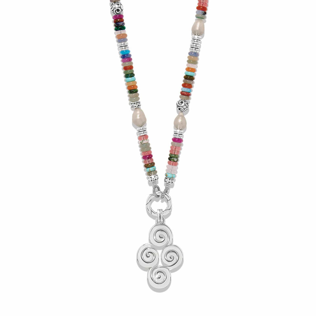 Brighton Vertigo Hues Token Charm Necklace – Multicolor Charm Pendant Necklace