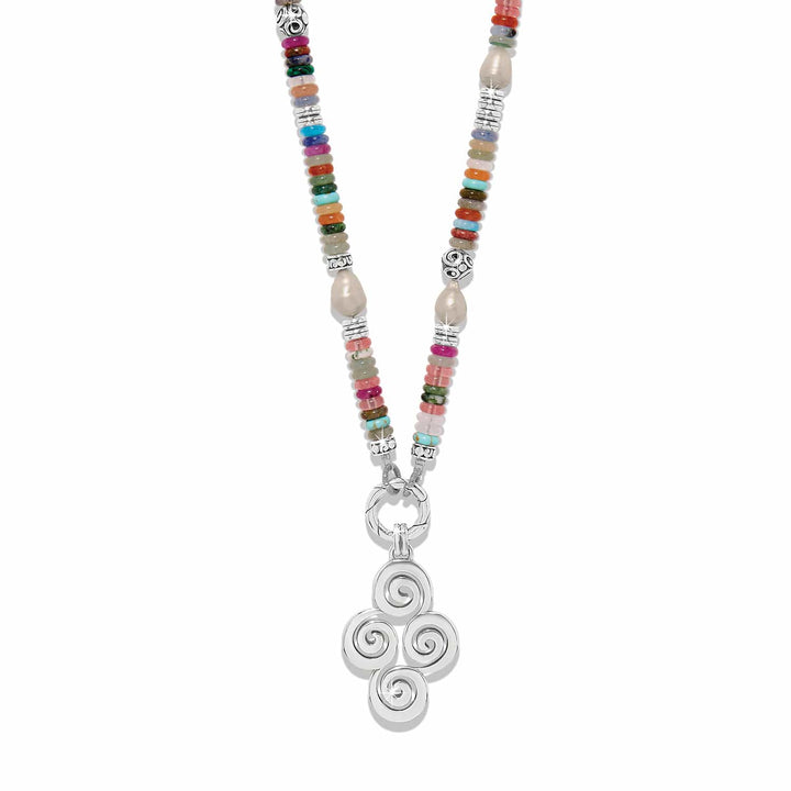 Brighton Vertigo Hues Token Charm Necklace – Multicolor Charm Pendant Necklace