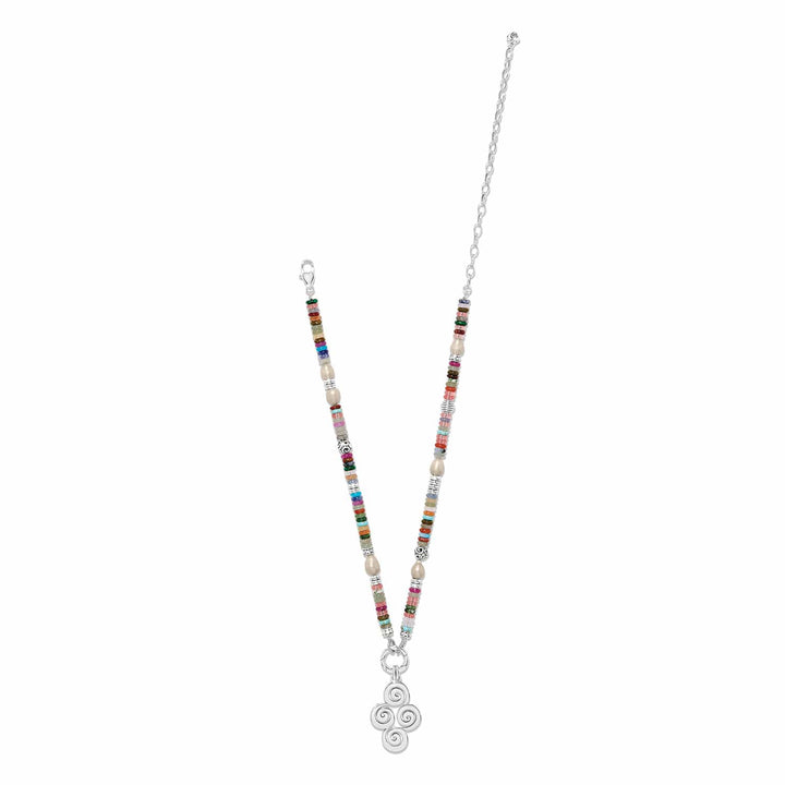 Brighton Vertigo Hues Token Charm Necklace – Multicolor Charm Pendant Necklace