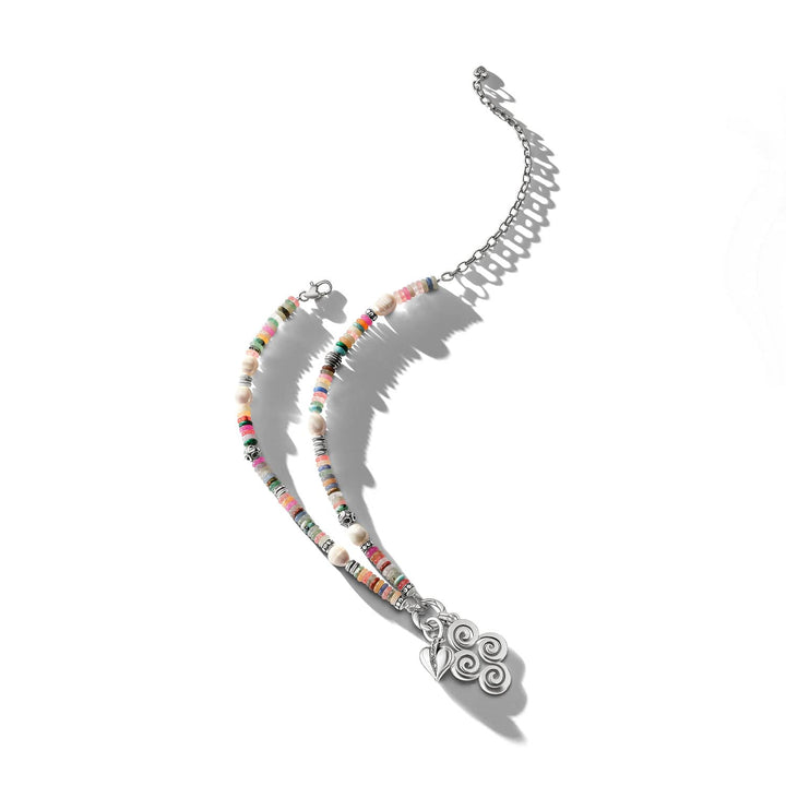 Brighton Vertigo Hues Token Charm Necklace – Multicolor Charm Pendant Necklace