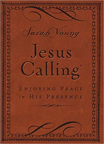 Jesus Calling Small Deluxe Edition in brown leathersoft by Sarah Young — the beloved daily devotional in a compact, giftable format.