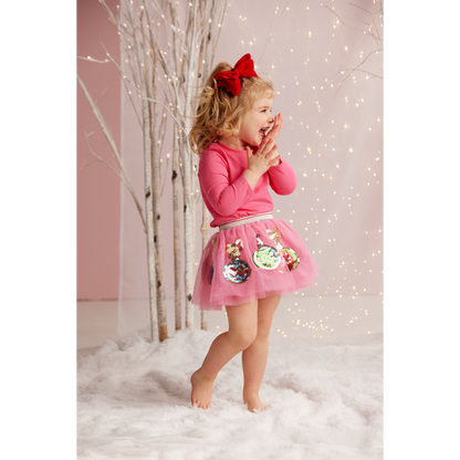 Pink Sequin Ornament Tutu