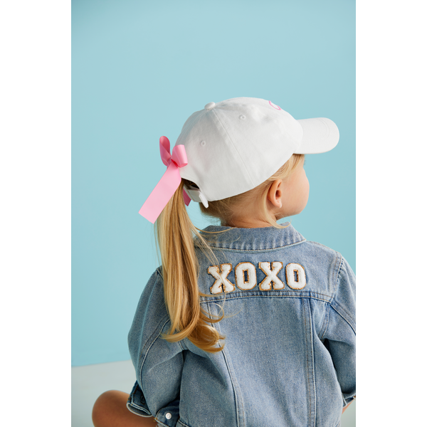 Bow Embroidered Toddler Hat