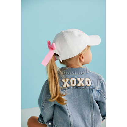 Bow Embroidered Toddler Hat