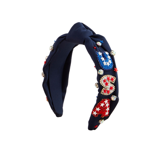 Usa Beaded Headband