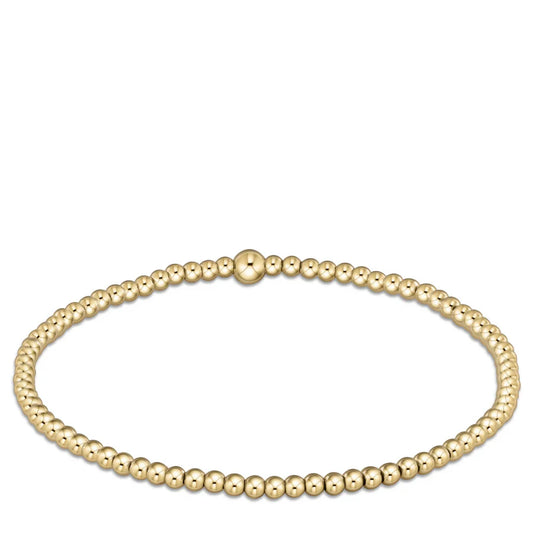 Classic Gold 2.5mm Bead Bracelet