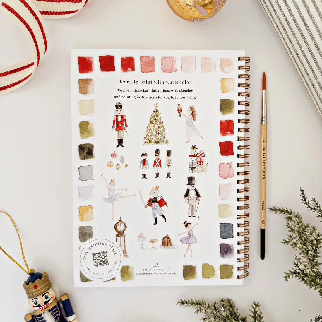 Emily Lex Nutcracker Watercolor Book