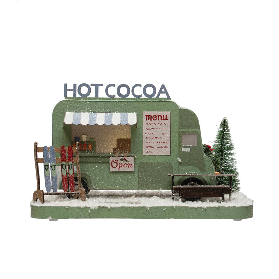 Creative Co-Op Paper Hot Cocoa Truck - Thumbnail 3