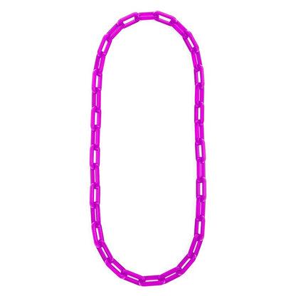 Colorful Resin Cable Link Long Necklace Jewelry