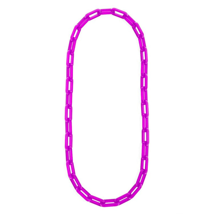 Colorful Resin Cable Link Long Necklace Jewelry